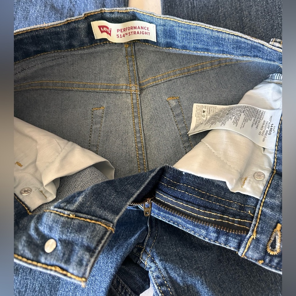 Levi’s Classic Big boys Blue Denim Jeans size 14 W27 L 29 - Picture 5 of 12